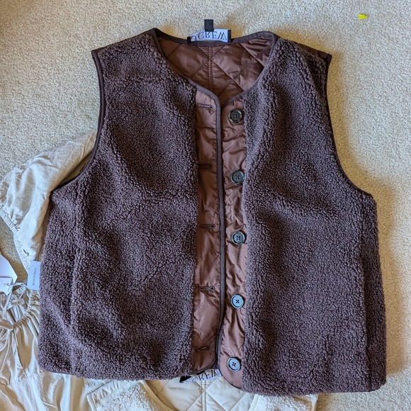 J.Crew Brown Reversible Vest in Primaloft - Picture 2 of 3